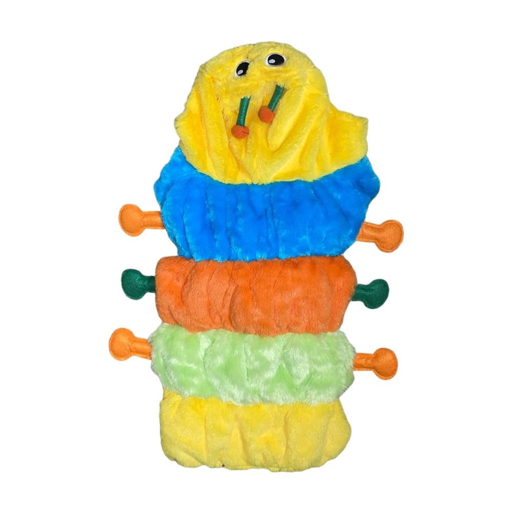 Soft Fleece Colorful Caterpillar Dog Costume Outfit Halloween Large Unisex